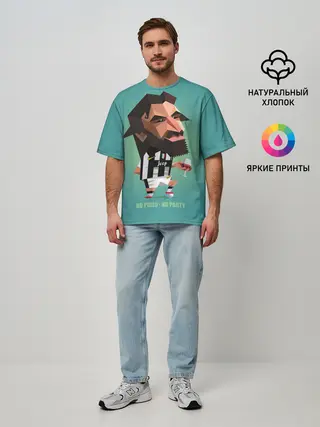 Мужская футболка оверсайз / Андреа Пирло