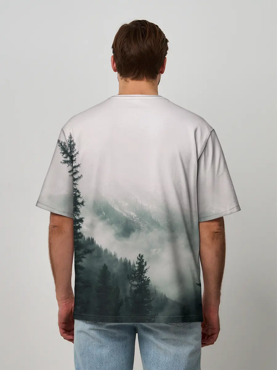 Мужская футболка оверсайз / FENRIR | РУНЫ | RUNES