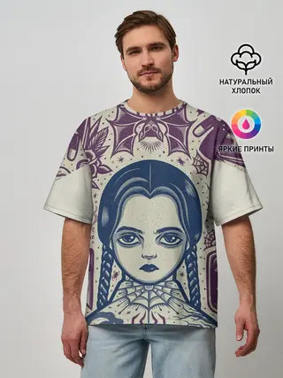 Мужская футболка оверсайз / THE ADDAMS FAMILY NW2