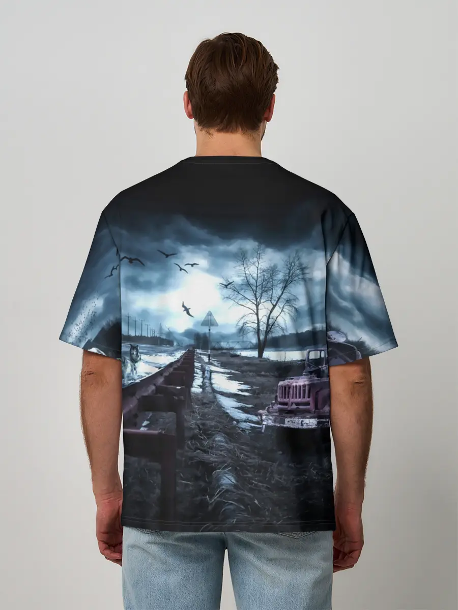 Мужская футболка оверсайз / S.T.A.L.K.E.R. - Г.Е.Р.М.А.Н.