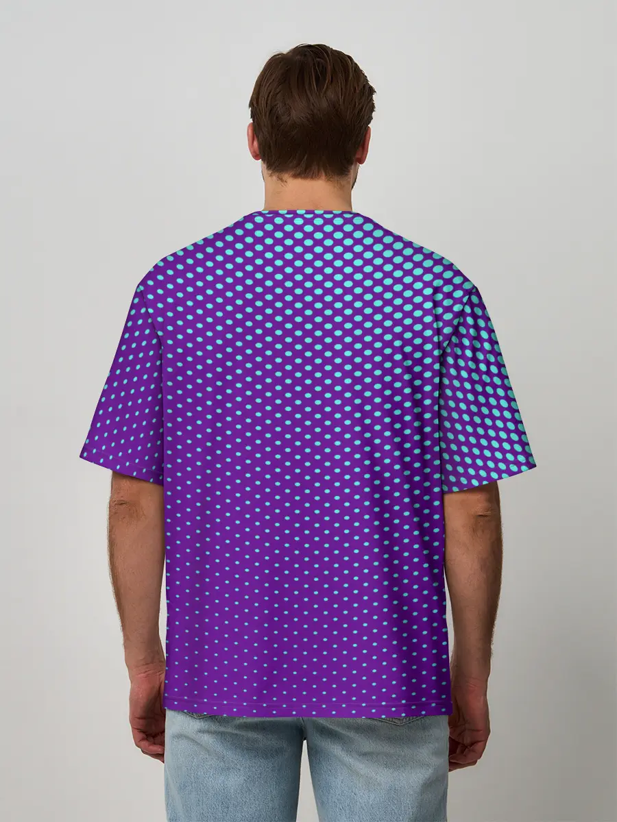 Мужская футболка оверсайз / Кот очки наушники модный