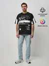 Мужская футболка оверсайз / New-York Strips