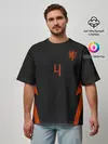 Мужская футболка оверсайз / Van Dijk away EURO 2020