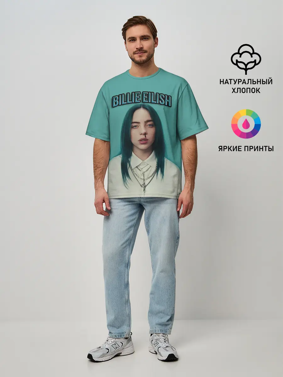 Мужская футболка оверсайз / BILLIE EILISH