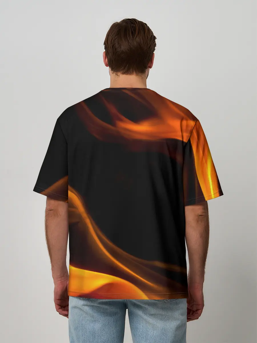 Мужская футболка оверсайз / Цой жив