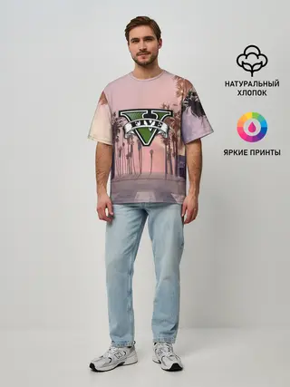 Мужская футболка оверсайз / GTA