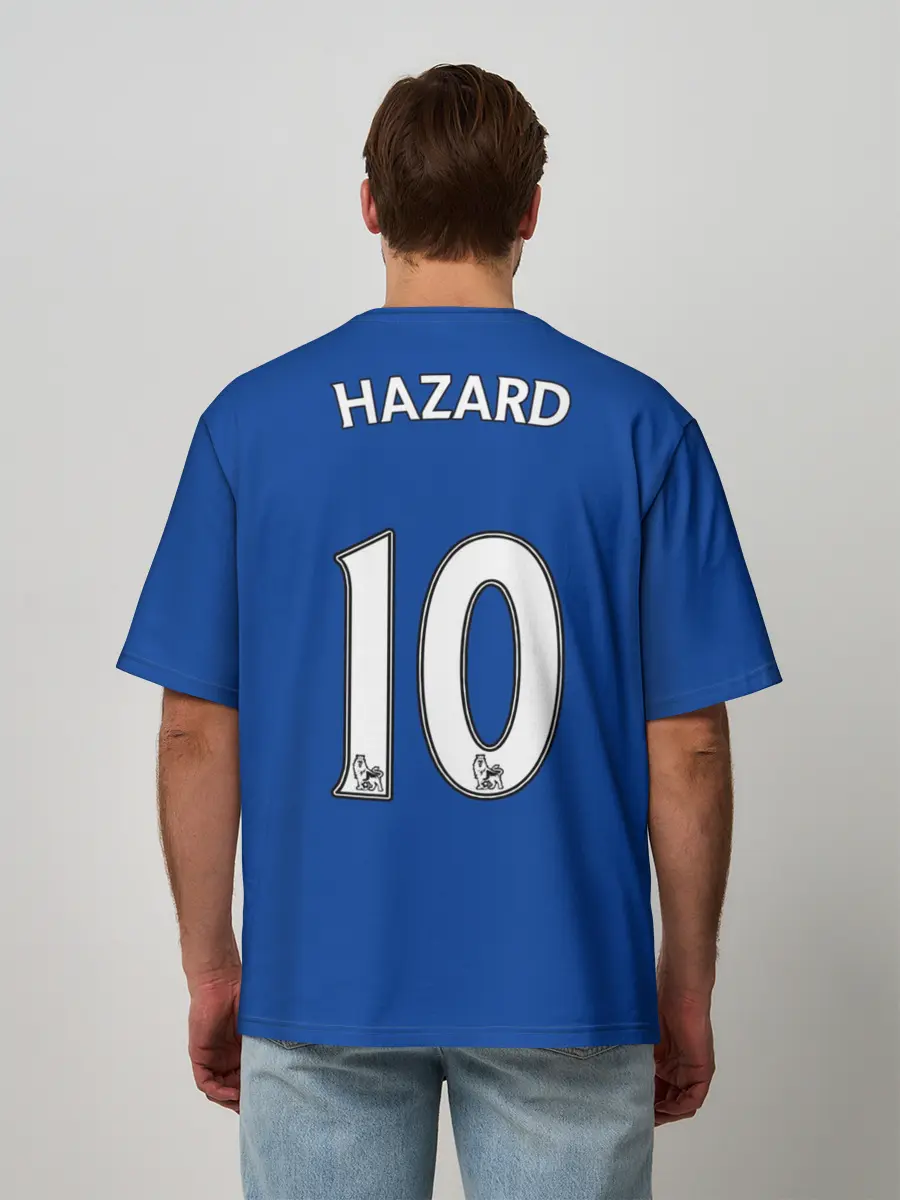 Мужская футболка оверсайз / Форма Эден Азар