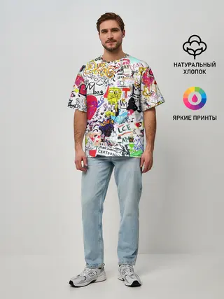 Мужская футболка оверсайз / DG paint