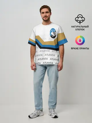 Мужская футболка оверсайз / FC ATALANTA / ФК АТАЛАНТА