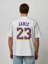 Мужская футболка оверсайз / James 18-19 third LA Lakers