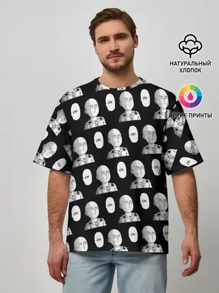 Мужская футболка оверсайз / ONE-PUNCH MAN | ВАН ПАНЧ МАН