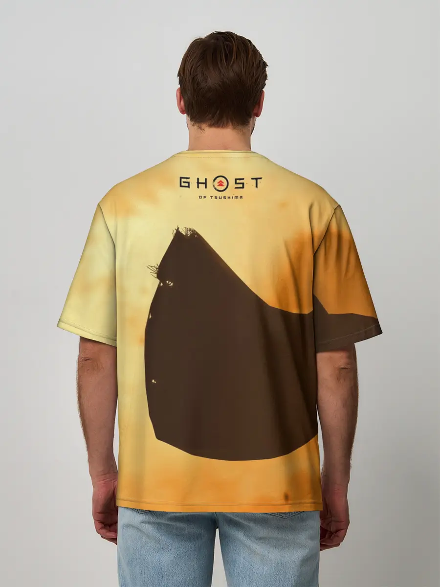 Мужская футболка оверсайз / Ghost of Tsushima | Jin Sakai