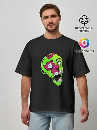 Мужская футболка оверсайз / Undead. Cartoon Style