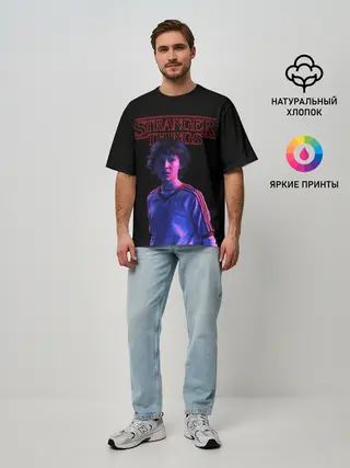 Мужская футболка оверсайз / STRANGER THINGS - Дина