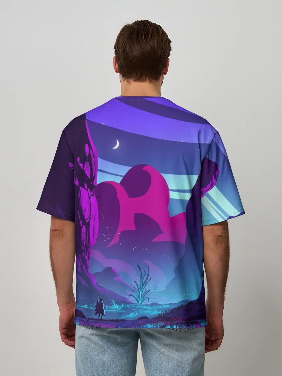 Мужская футболка оверсайз / Фентези