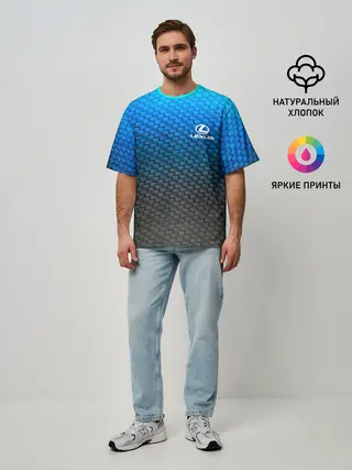 Мужская футболка оверсайз / LEXUS COLLECTION CARBON
