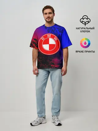 Мужская футболка оверсайз / BMW uniform collection