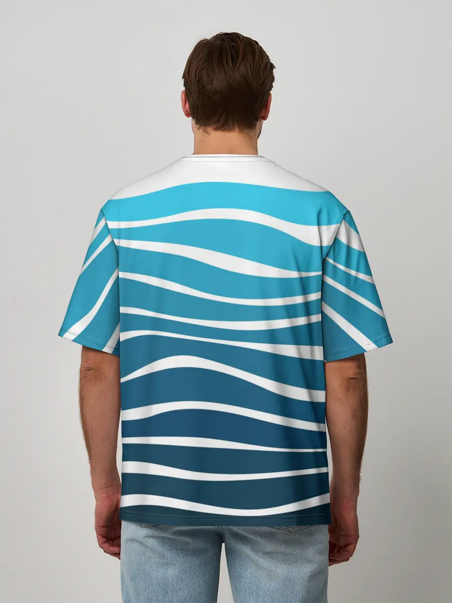 Мужская футболка оверсайз / Корабль