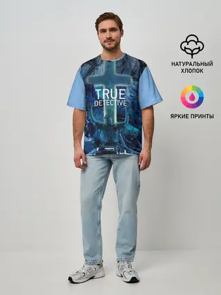 Мужская футболка оверсайз / TRUE DETECTIVE