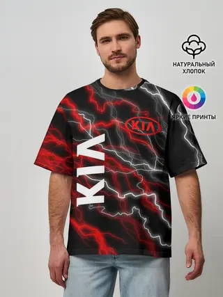 Мужская футболка оверсайз / KIA.