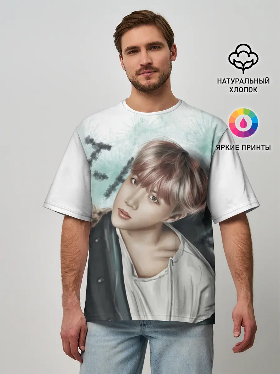 Мужская футболка оверсайз / BTS