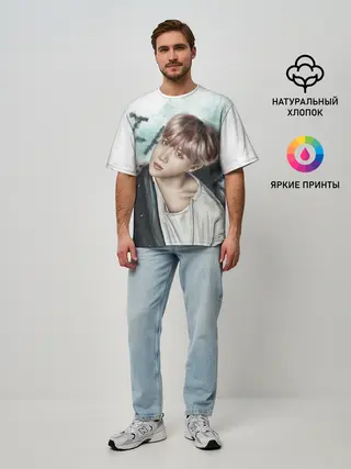 Мужская футболка оверсайз / BTS