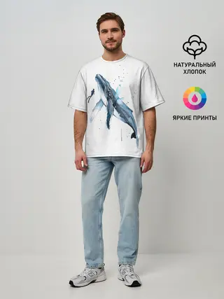 Мужская футболка оверсайз / кит