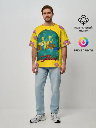 Мужская футболка оверсайз / Симпсоны