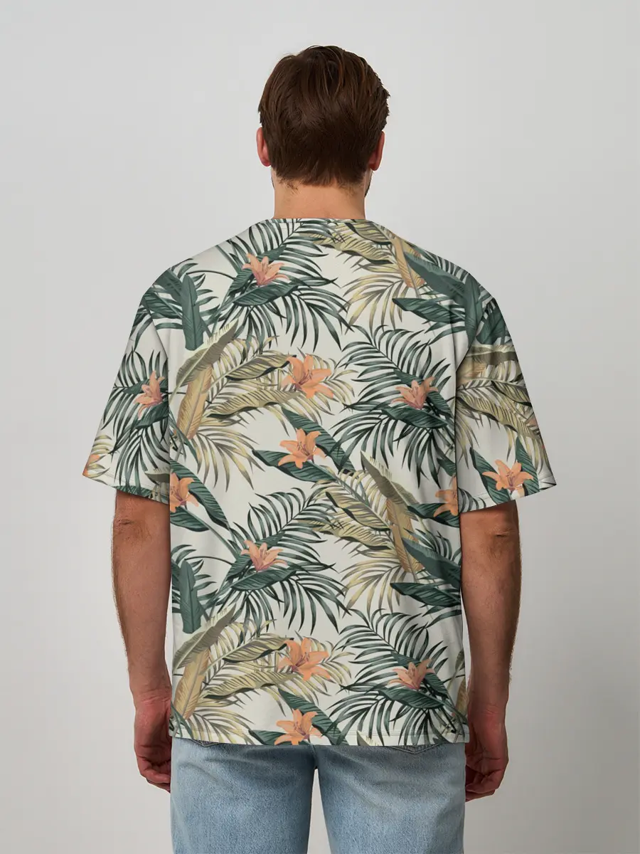 Мужская футболка оверсайз / Live laugh love