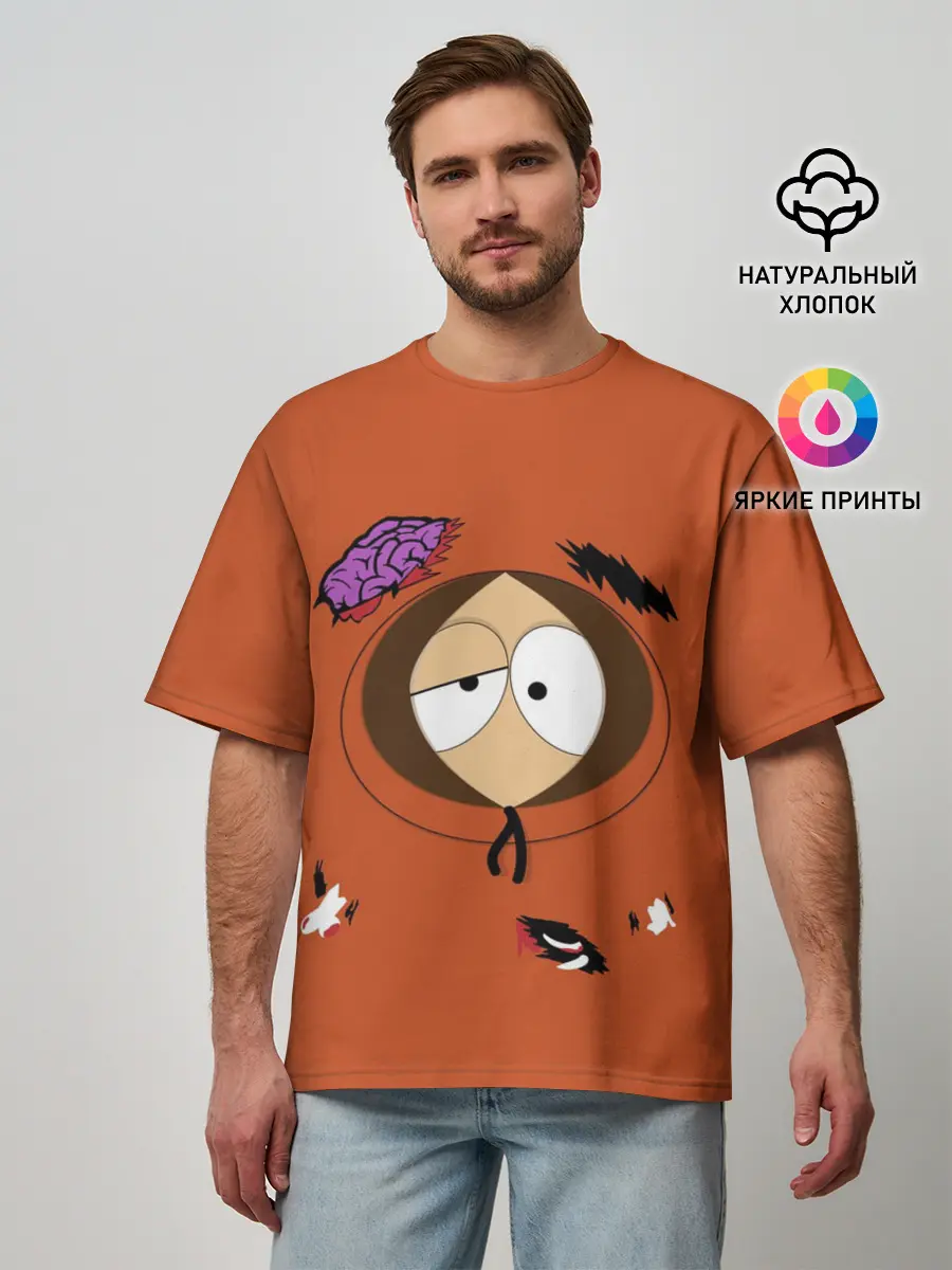 Мужская футболка оверсайз / South Park. Dead Kenny