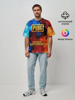 Мужская футболка оверсайз / PUBG