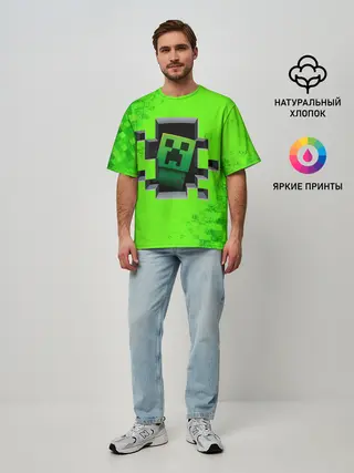 Мужская футболка оверсайз / MINECRAFT