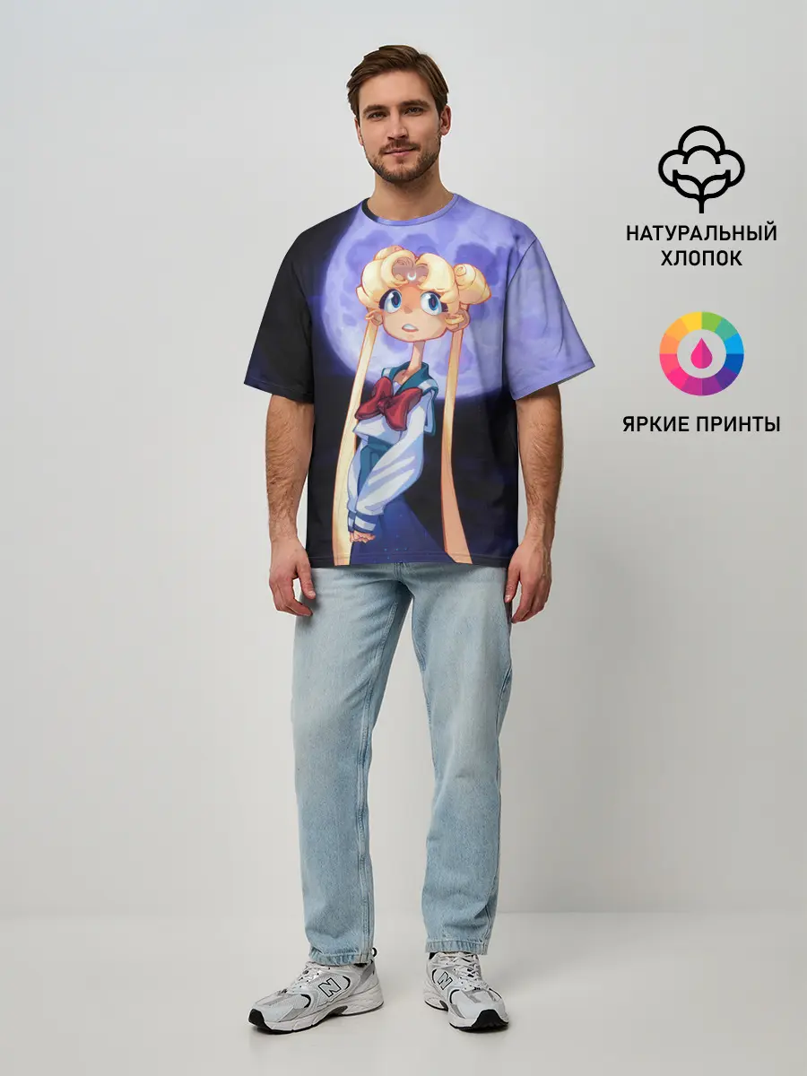 Мужская футболка оверсайз / СЕЙЛОР МУН