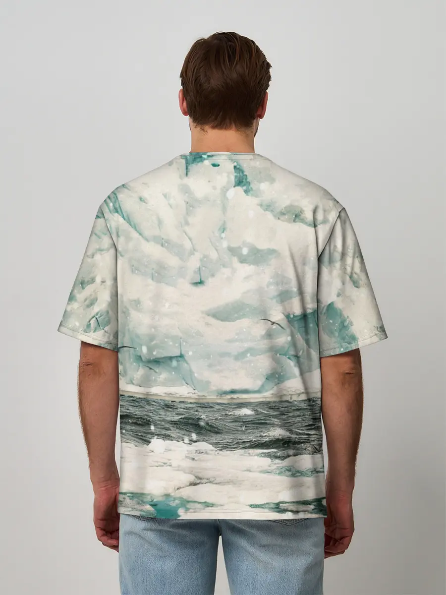 Мужская футболка оверсайз / Ледокол Вега