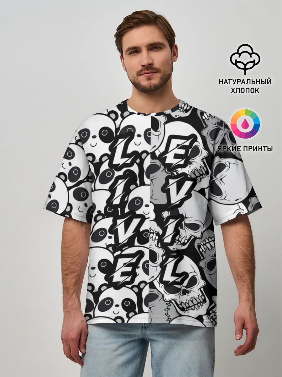 Мужская футболка оверсайз / LivEvil