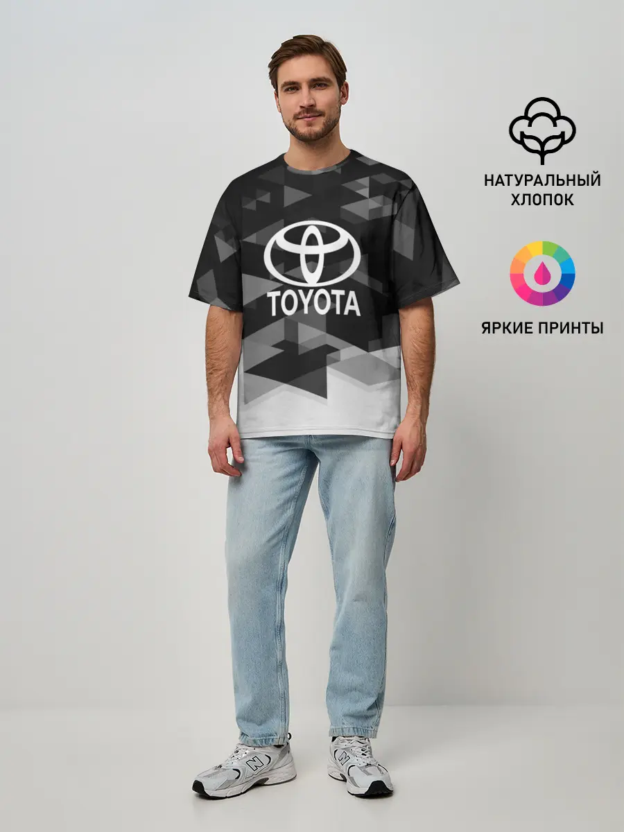 Мужская футболка оверсайз / Toyota sport geometry