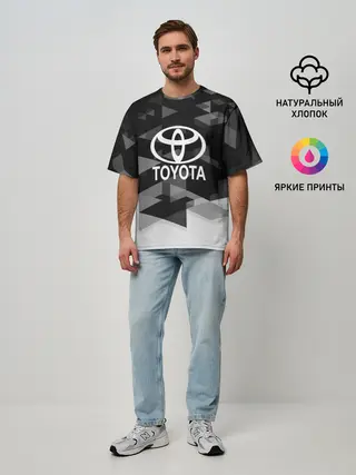 Мужская футболка оверсайз / Toyota sport geometry