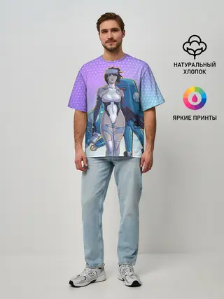 Мужская футболка оверсайз / МОТОКО КУСАНАГИ