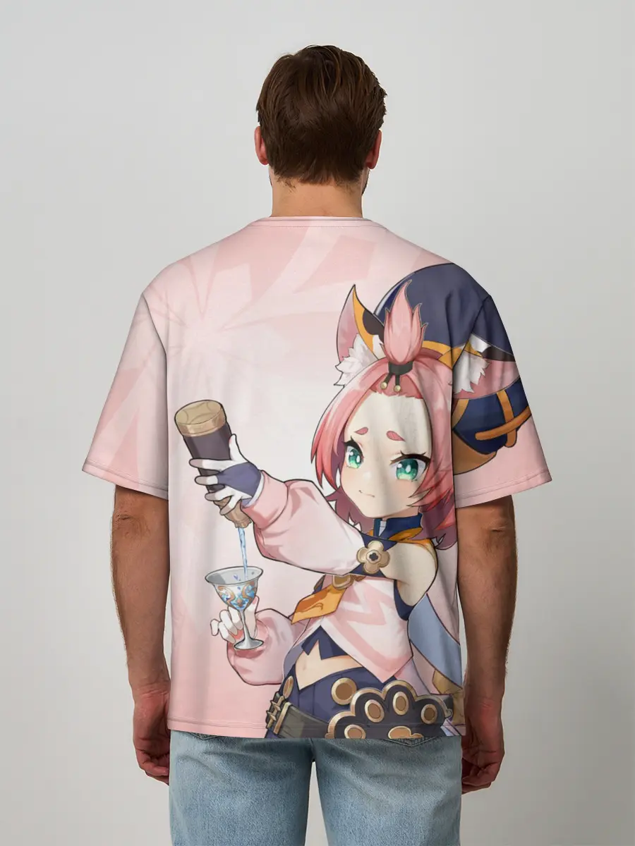 Мужская футболка оверсайз / GENSHIN IMPACT, ДИОНА