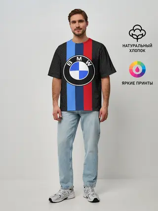 Мужская футболка оверсайз / BMW SPORT