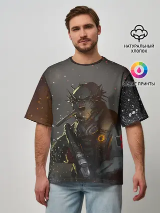 Мужская футболка оверсайз / CHRIS FEHN | SLIPKNOT | СЛИПКНОТ