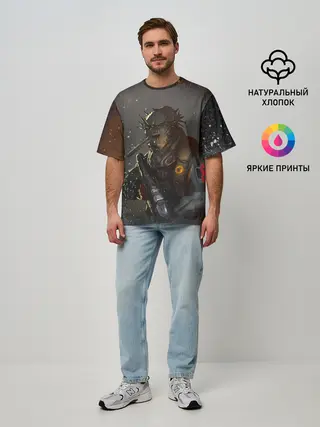 Мужская футболка оверсайз / CHRIS FEHN | SLIPKNOT | СЛИПКНОТ