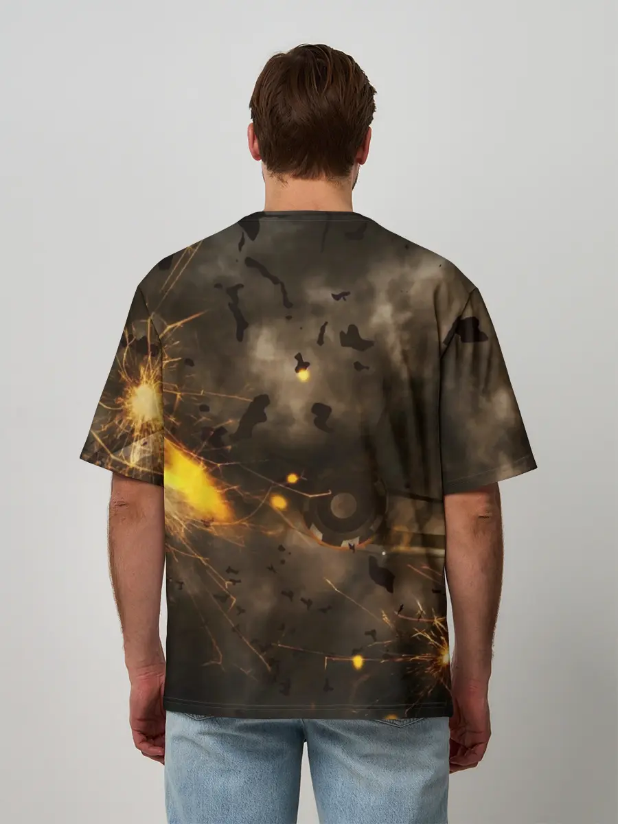 Мужская футболка оверсайз / Sabaton