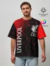 Мужская футболка оверсайз / LIVERPOOL / ЛИВЕРПУЛЬ / СПОРТ