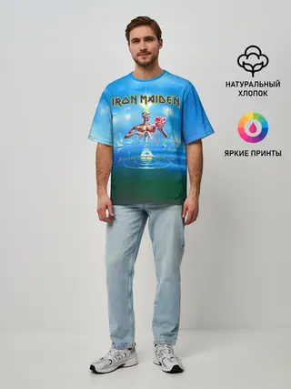 Мужская футболка оверсайз / Seventh Son of a Seventh Son - Iron Maiden