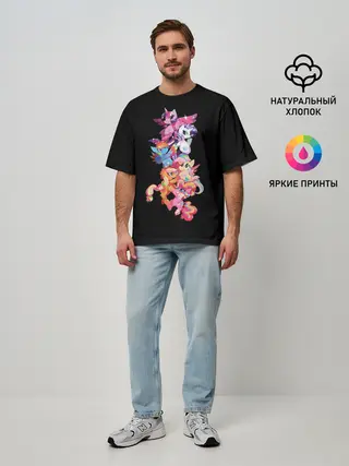 Мужская футболка оверсайз / My Little Pony