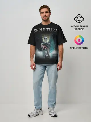 Мужская футболка оверсайз / Sepultura