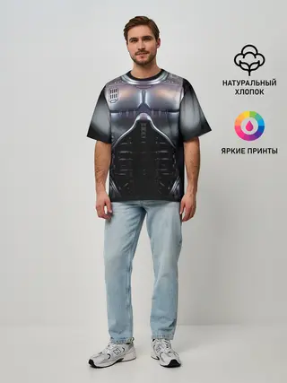 Мужская футболка оверсайз / Робокоп