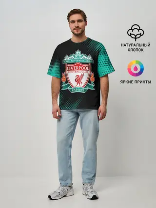 Мужская футболка оверсайз / LIVERPOOL / Ливерпуль