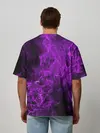 Мужская футболка оверсайз / Violet Fire
